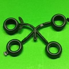 1985 Camaro Z28 1/24 Revell 5 Spoke Rim Wheel Tire Backing Hubs