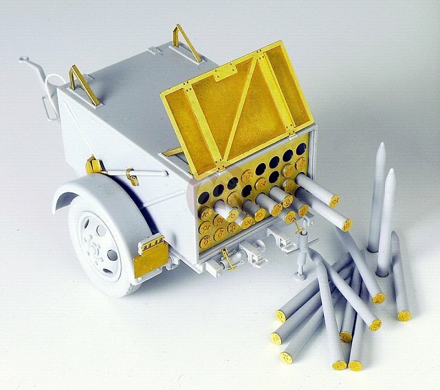 Lead Warrior 1/35 Sd.Ah.31 German 7.5cm Ammo Trailer WWII (w/27 Rounds) LW35229