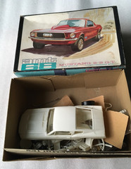 Vtg AMT 68 Ford Mustang GT 1/25 Model Car Kit Customizing 6168-200 Partial Built