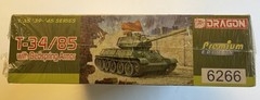 DRAGON 6266 1/35 T-34/85 w/Bedspring Armor & Tracks Model Kit, Factory Sealed