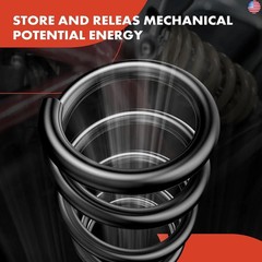 A-Premium Left Right Rear Suspension Coil Spring Set of 2 Compatible with Ford