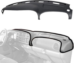 Trucks Black Dashboard Bezel Replacement W/Vents & Grey Dash Cover Dash & Bezel