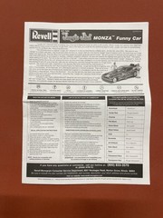 Revell Jungle Jim” Monza Funny Car model kit 85-7689 “Parts Only”