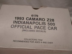 AMT 1993 Camaro Z28 Indianapolis 500 Official Pace Car Promo Car
