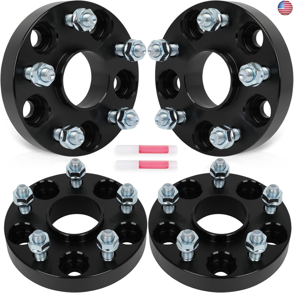 SCITOO 4Pcs 5×4.5 Wheel Spacers 1 inch Bore 60.1mm Studs 12×1.5 5 Lug Wheel