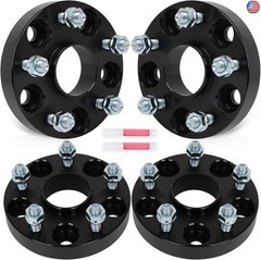 SCITOO 4Pcs 5×4.5 Wheel Spacers 1 inch Bore 60.1mm Studs 12×1.5 5 Lug Wheel
