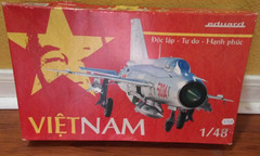 x1 MiG-21PFM in North Vietnamese Service Partially Assembled Eduard 11115 1:48