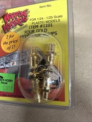 Hoppin Hydros 1101 1/25 Scale Gold Hydraulic Pumps For Lowrider Car Models