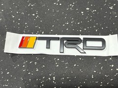 6″ x 1.25″ TRD Style Heritage 3D Emblem – Red Orange Yellow – Matte, Self Stick