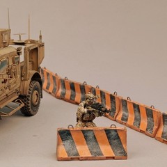 1/35 Diorama Garage Cement Barriers Model Tank Military Scene Accessories Props