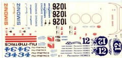 Fred Cady 837 1967-68 Lola T70/1971 McLaren M8C Can Am decal