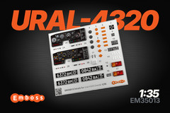 1:35 3D Detail Set Exterior for scale model Ural 4320 Zvezda 3654