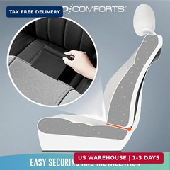 Road Comforts Car Seat Cover Full Set, Leather Mesh Seat Covers, Airbag Compatib