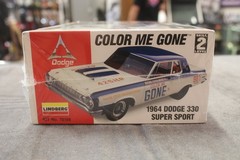 1996 LINDBERG Mode COLOR ME GONE 1964 DODGE 330 SUPER STOCK Kit #72156