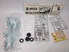 Vintage AMT ‘33 WILLYS “OHIO GEORGE” MONTGOMERY Model Kit Open Box Unbuilt