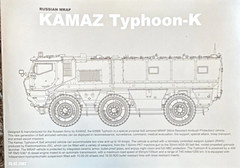 Takom 1/35 Typhoon-K KamAZ-63968 MRAP Russian 6×6 #2082 Model Kit