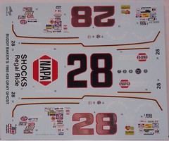 SALVINOS #28 NAPA “GRAY GHOST” BUDDY BAKER 1980 OLDSMOBILE 442 KIT – 1/25