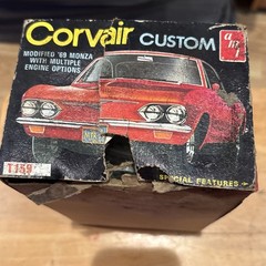 Vintage AMT 1969 Corvair Custom 1/25 Scale Model Kit #T159 Pre-Owned!!