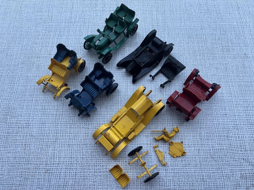 Lot of 5 Vintage 1950s Revell Highway Pioneers Action Miniatures-Parts Restore