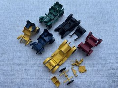Lot of 5 Vintage 1950s Revell Highway Pioneers Action Miniatures-Parts Restore