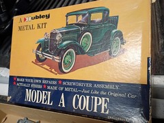 Early Hubley Metal Model A Couple Model Kit Complete