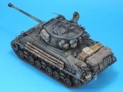 1/35 Scale Die-Cast Resin Model Assembled Kit US Army Sherman M4A3E8 1945 Upd…