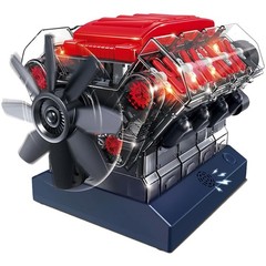Realistic Visible V8 Engine Model Kit for All Ages