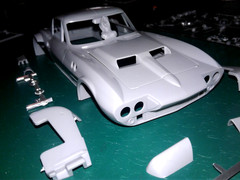 GRAND SPORT CORVETTE BODY,PHOTO ETCHED & DETAIL KIT,DECALS ,INTERIOR,GLASS,TRIM