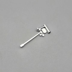 Monogram 1/24 Black Widow Hot Rod Parts Kitbash Chrome Drag Link #19
