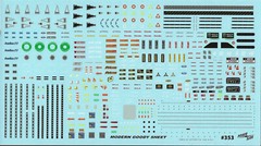 NASCAR DECAL 2019 & UP MODERN NASCAR GOODIES DETAIL SHEET 1/24-1/25 POWERSLIDE