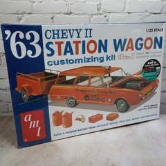 AMT 1963 Chevy II Station Wagon 3-in-1 1/25 Model Kit AMT1201 Round2