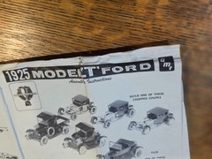 AMT Model Car Ford Model “T” Trophy Series Original Instruction Manual