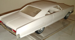 1965 AMT PONTIAC BONNEVILLE ORIGINAL ISSUE 3 IN 1 UNPAINTED BUILT UP MODEL KIT