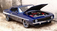 Classic 1969 69 Camaro Chevy Chevrolet Built 1 Vintage Drag Race 24 Car Model 12
