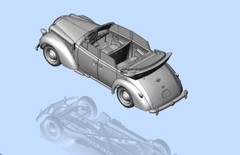 ICM 35471-1/35 Admiral Cabriolet, WWII German Staff Car, plastic model kit