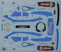 NASCAR DECAL # 9 NAPA ATLANTA WINNER 2025 CHEVROLET CAMARO C ELLIOTT 1/24
