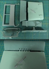 1/6 WWII Willys Jeep Cast Resin Model Kit With Opening Hood and Engine Detail