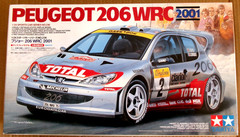 2001 TAMIYA 1:24 PLASTIC MODEL PEUGEOT 206 WRC VERSION 2001 OPENED SEALED INSIDE