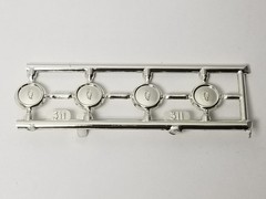 1951 Chevrolet Bel Air HUBCAPS from AMT 1:25 Model Kit 51 Chevy
