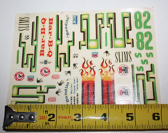 AMT Model Kit Decal Sheet 3-in-1 Bar-B-Q KD-7 6322 – Unused Original Vintage