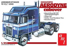 AMT 1:25 SCALE Kenworth Aerodyne Cabover Truck Plastic Model Kit#1463~NEW in BOX