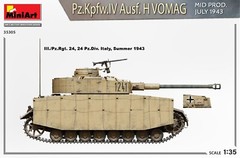 MiniArt 35305 1/35 Pz.Kpfw.IV Ausf. H Vomag. Mid Prod. (July 1943) Interior Kit