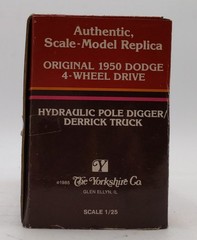 Yorkshire Co. 1:25 Scale Original 1950 Dodge 4-Wheel Drive Hydraulic Pole Digger