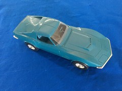 AMT Ertl 1970 CEVROLET CORVETTE LT-1 Mulsanne Blue Plastic PROMO Model Reissue