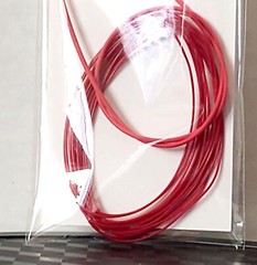 6 Feet Red Spark Plug Wire 1/24 1/25 Scale Models With Red Boot Material