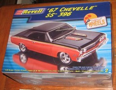 Revell 1967 Chevelle SS396 1/25 Kit 2183 Unbuilt in Box & AMT Pro Street Chrome?