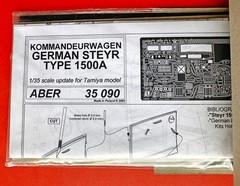 1/35 ABER 35090 PE upgrade parts German Kommandeurwagen STEYR Type 1500 A Tamiya