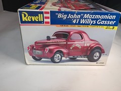 Revell Big John Mazmanian 1941 Willys Gasser 1:25 Model Kit 2350 Open Box