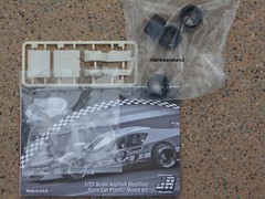 DONOR KIT – ASPHALT MODIFIED RACE CAR KIT – BLACK – NO DECALS – 1/25