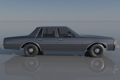 ABS-LIKE RESIN 3D PRINTED 1/25 1977 CHEVY IMPALA 4DR SEDAN KIT